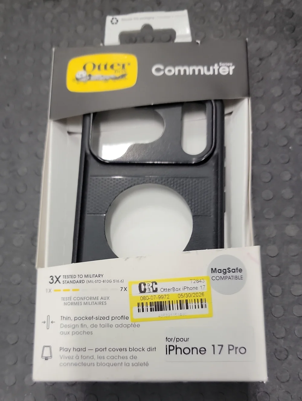 OtterBox Commuter Series MagSafe Compatible Case for iPhone 17 Pro - Black